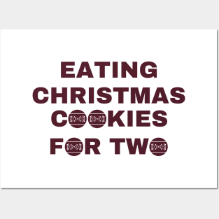 Eating Christmas Cookies For Two Posters and Art